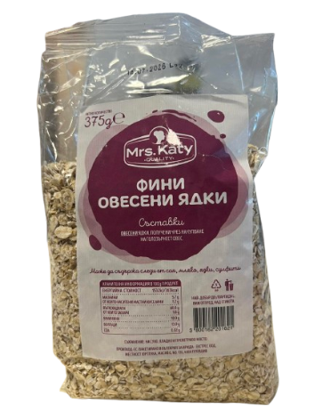  Фини овесени ядки Mrs. Katy 375гр