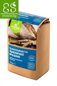  Пълнозърнесто пшенично брашно Екосем 1 кг.